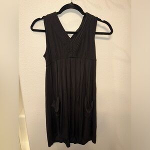 Black Calvin Klein dress with pockets